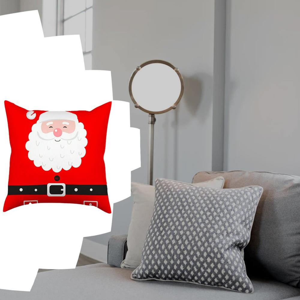 45x45 fronha almofada natal santa algodão geométrico fronha decoração fronhas capa de almofada sofá decoração da sua casa
