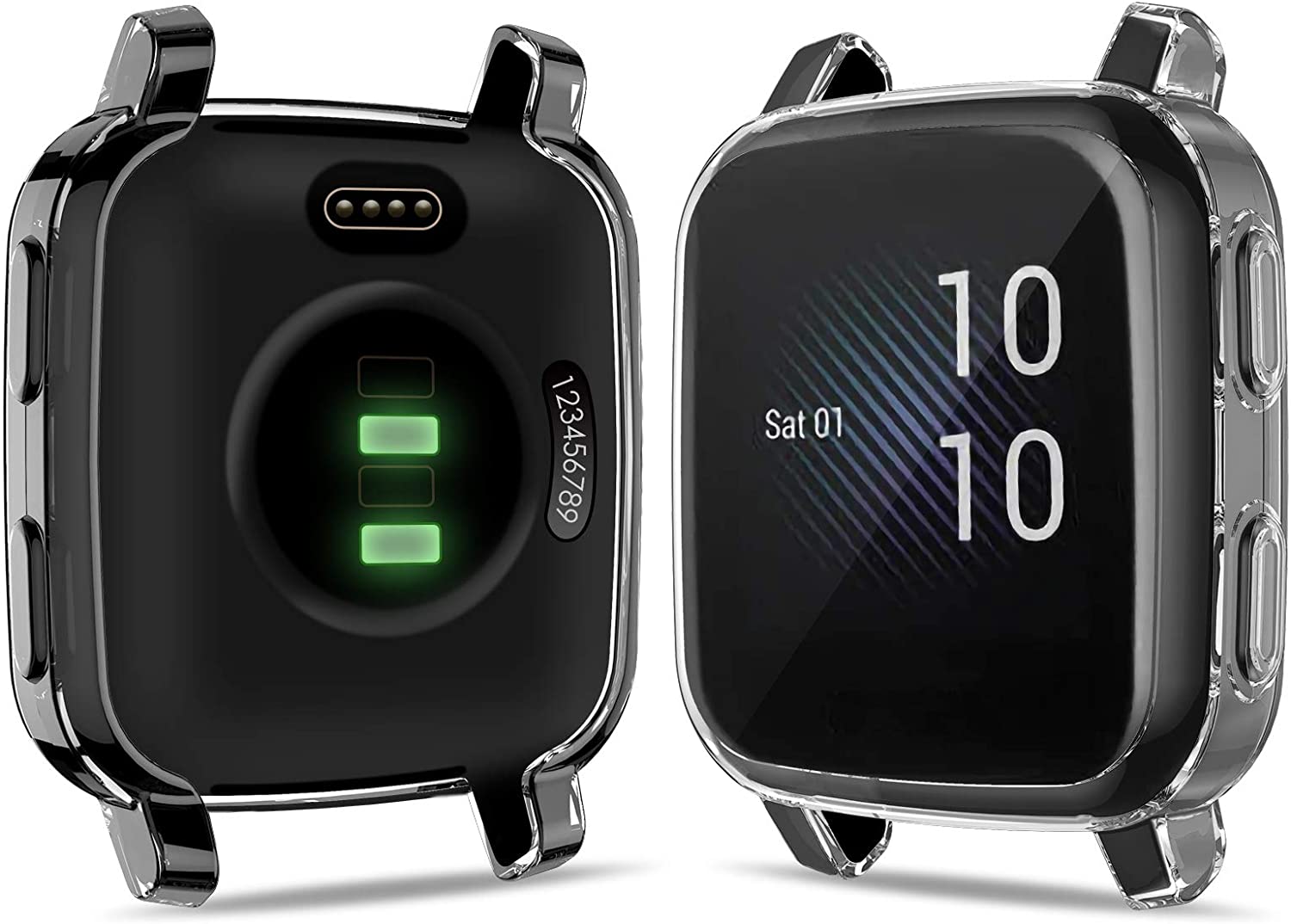 Protection Case For Garmin Venu SQ 2 Smart Watch Plating TPU Soft Cover Full Coverage Screen Protector Shell For Garmin Venu SQ