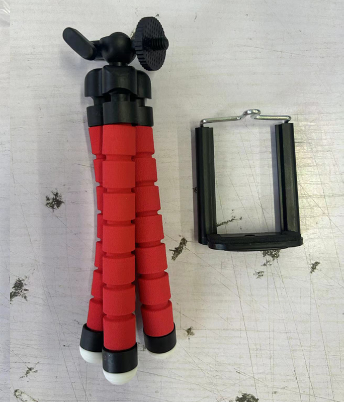 Statief Statief Voor Telefoon Mobiele Camera Houder Clip Smartphone Monopod Pens Stand Octopus Mini Statief Stativ Voor Telefoon: Rood