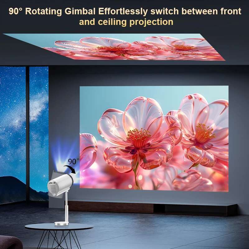 Touyinger X9 Pro Mini tragbarer Projektor 4K Beamer Full HD Android 13 Video-LED-Projektor für Filme 3D Beam Heimkino