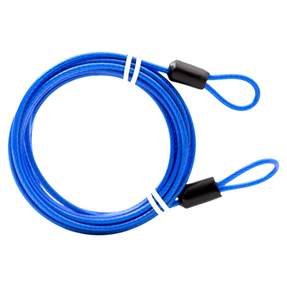 Car Cover Strong Braided Cycling Useful Steel Wiring 2 Meters Double Loop Anti-theft Bike Chain Lock Security