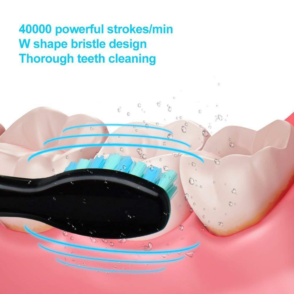 Fairywill Electric Sonic Toothbrush FW-507 USB Charge Waterproof Rechargeable Electronic Tooth 8 Brushes Replacement Heads Adult