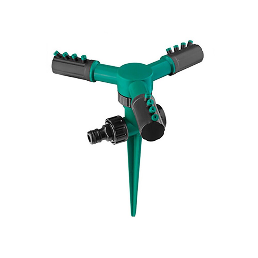 360 Degree Automatic Rotating Lawn Sprinklers With support Water Sprinkler 3 Arms Nozzles garden Irrigation Device tool