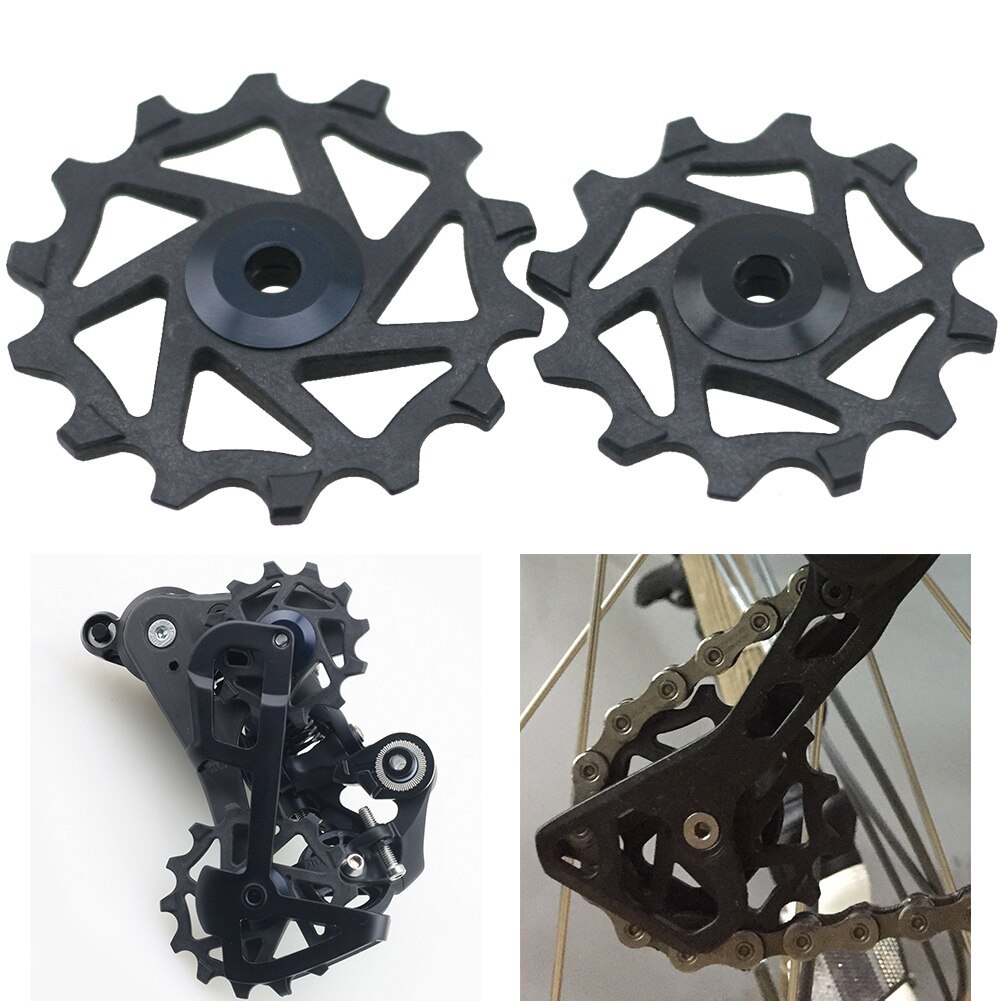 Rueda de polea de rodamiento de cerámica 12T 14T para Shimano XTR M9000 M980 M8000 piezas de repuesto para accesorios de bicicleta