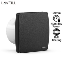 Minuterie 4 &quot;6&quot; 100mm 150mm, douche, toilettes, extracteur de salle de bains, ventilateur de Ventilation avec capteur d&#39;humidité 230V: LFWW-09QH-4B (100mm)