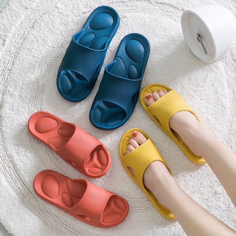 Xiaomi Women's Home Massage Slippers Female Summer Slides Indoor Bathroom Non-slip Flip Flop Sandals Men Soft Sole Soft Shoes