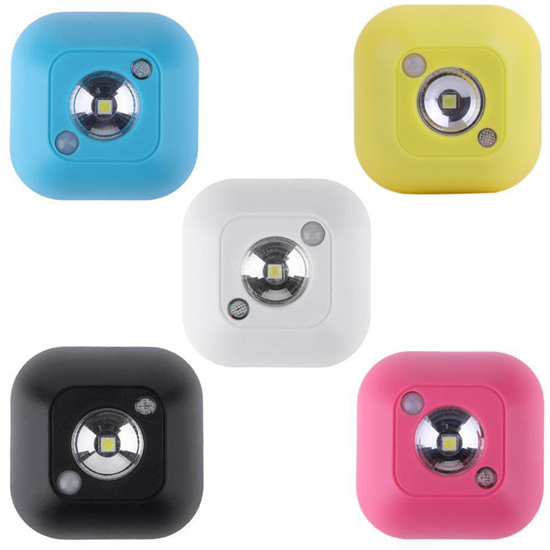 Mini LED Light With Motion Sensor Night Lamp Novelty Light Control Wireless Infrared Motion For Bedroom Hallway