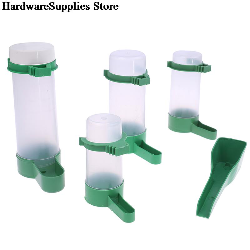 Automatic Bird Feeder Pet Cage Aviary Bird Parrot Budgie Water Bottle Drinker Food Container Waterer Clip Hanging Food Dispenser