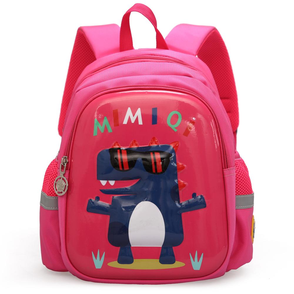 Cartoon dinosaur preschool class shoulders cute men and women baby backpack