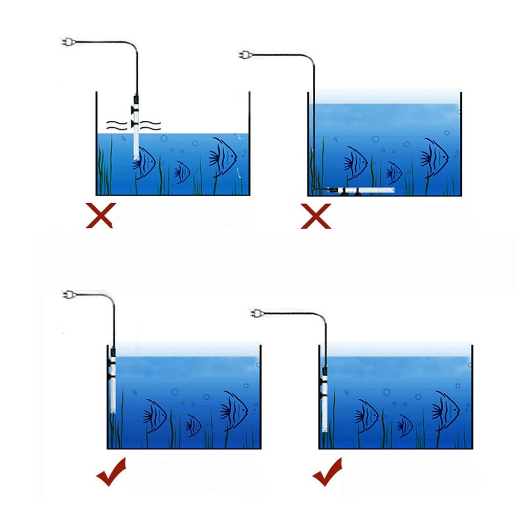 Aquarium Verwarmingselement Aquarium Automatische Constante Temperatuur Verwarming Staaf Schildpad Verwarmingselement Thermostaat Staaf