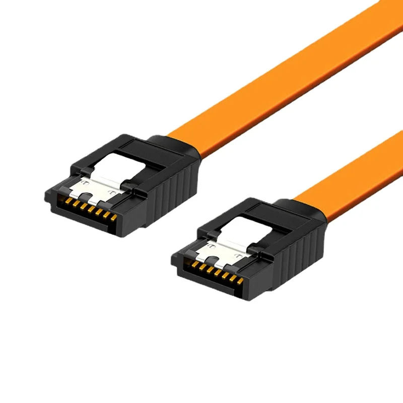 Cable SATA 3,0 a unidad de disco duro SSD HDD Sata 3 Cable recto de ángulo recto para placa base Asus MSI Gigabyte Cable de alta velocidad: Rojo