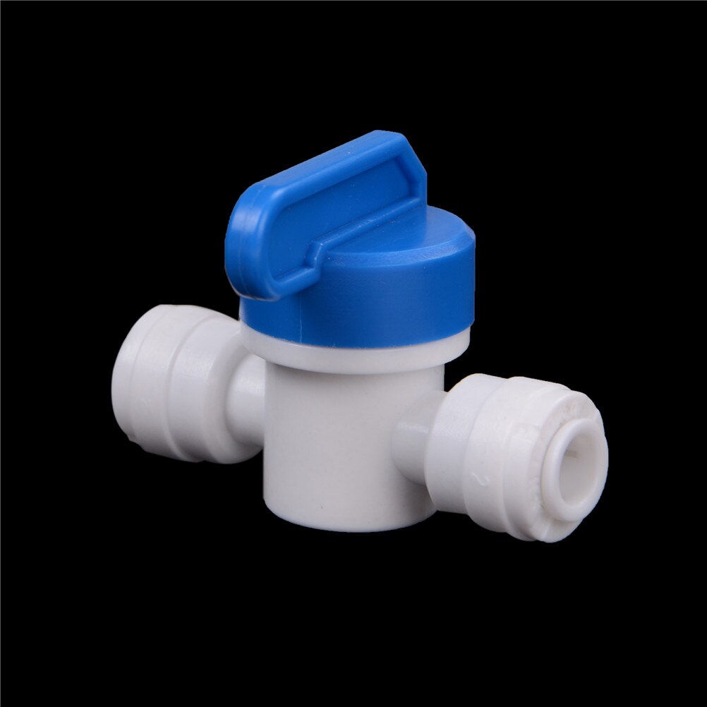 Controlled Ball Valve 1/4" - 1/4" PE Pipe Fittings Hose Quick Connection Ball Valve Water Reveser Osmosis Aquarium System 1pcs