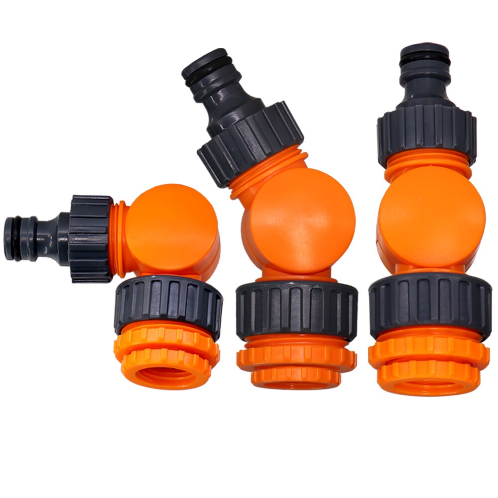 Faucet Quick Connectors Rotatable Water Tap Splitter 1/2" 3/4" 1" Thread Adapter Garden Farm Irrigation Car Wash Swivel Joints