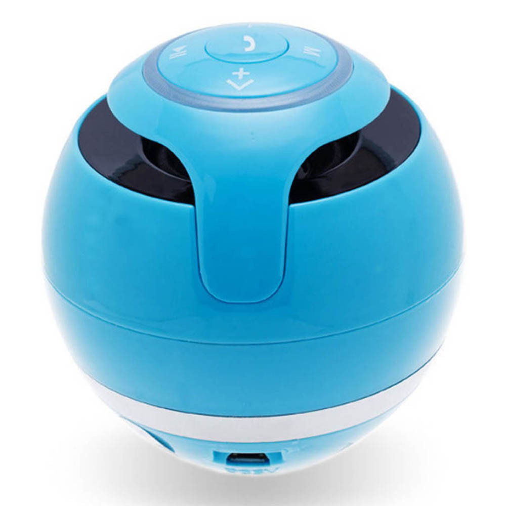 Portable Bluetooth Wireless Speaker Super Bass Mini Speaker Stereo Music Waterproof Outdoor Speaker Subwoofer Stereo Loudspeaker: Blue