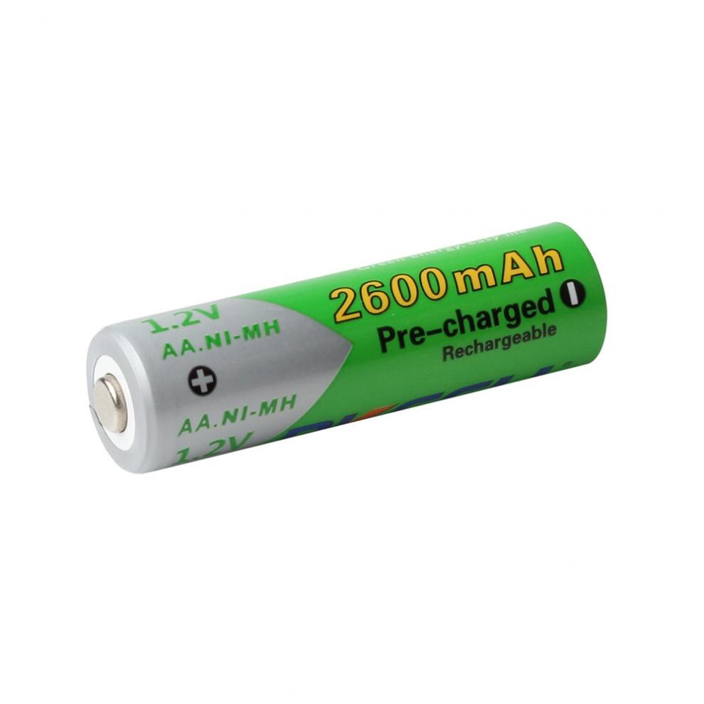 Pkcell 4 Stuks 1.2V Aa R6 Ni-Mh 2600Mah Lsd Oplaadbare Batterijen Hoge Capaciteit Pre Opgeladen Batterijen Set Met 1200 Cyclus