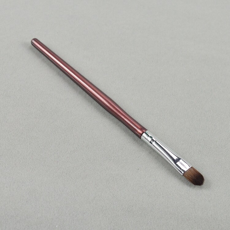 1 stk læbe børste makeup legetøj børn pige makeup blød børste legetøj sæt børste skygge skønhed kosmetik: Burgunder