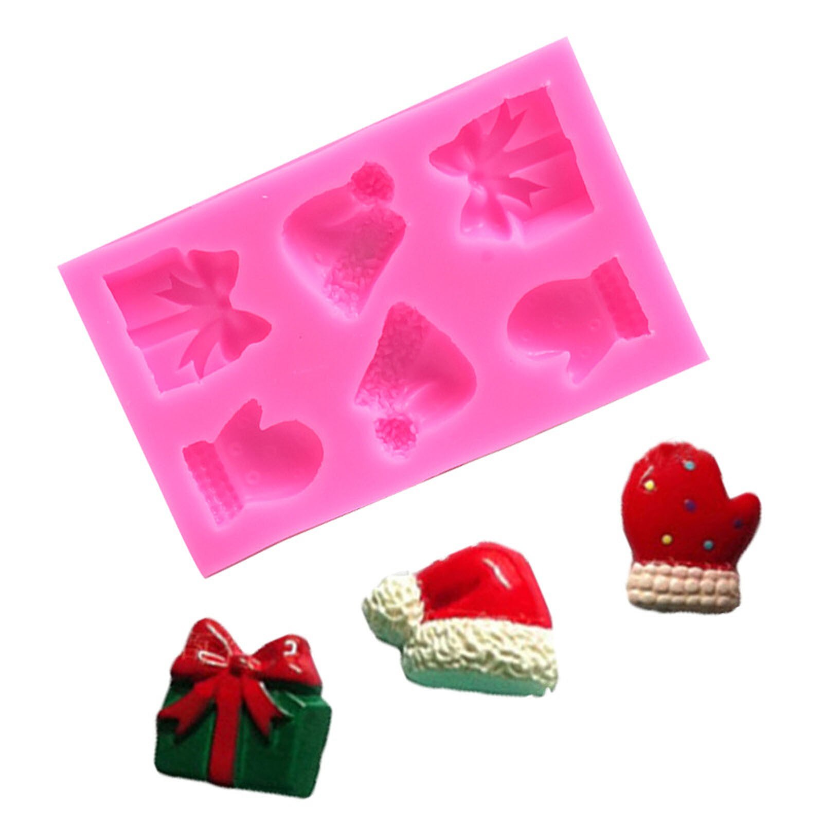 30 # Kerst Diy Chocolade Mal Siliconen Lepel Chocolade Bakken Tools Non-stick Cakevorm Jelly & Snoep 3D mold Decoratie Diy: G