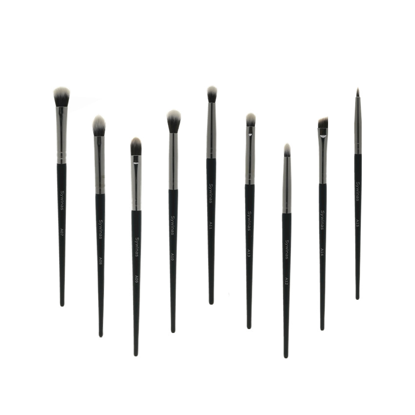 Ögonbryn ögonskugga borste set sywinas 9 st blandning ögonfrans eyeliner kosmetika make up kit ögon makeup borst set: Default Title