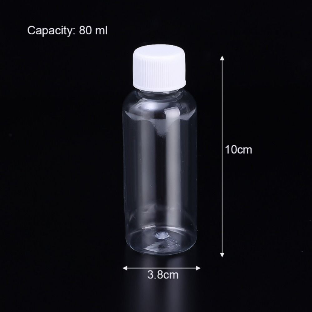 10/20/30/50/80/100ml leere Plastik verschluss flaschen wieder verwendbare Kosmetik behälter Proben flasche Shampoo Flüssig pulver Verpackungs flasche