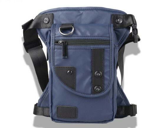 Männer lässig Sport Brust Tasche Einfarbig Mäppchen Bequem Tragbare Laufen draussen Rucksack: Blau