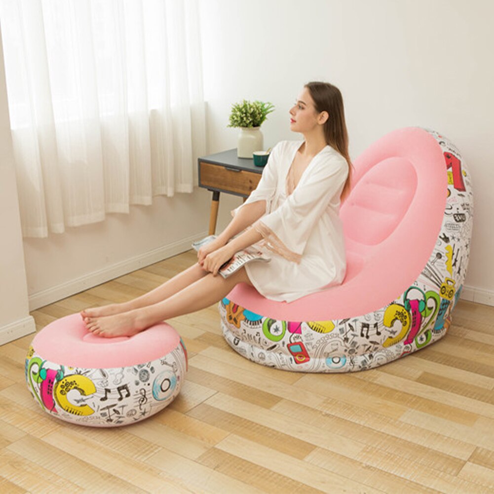 Couch Woonkamer Stoelen Draagbare Lucht Opblaasbare Outdoor Voet Kruk Bean Bag Stoel Set Indoor Home Decor Luie Sofa Slaapkamer lounge