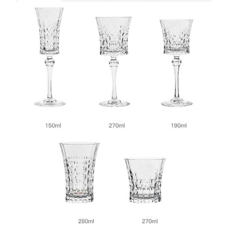1Pcs Romantische Liefde Serie Beker Loodvrij Kristal Vintage Rode Wijn Glas Champagne Whiskey Cup Fans platte Cup