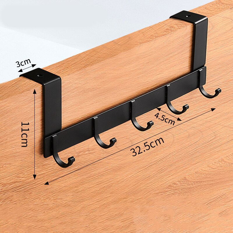 Crochet de porte arrière pour armoire de cuisine, espace porte arrière en Aluminium, support de rangement suspendu, outils d&#39;organisation d&#39;épicerie