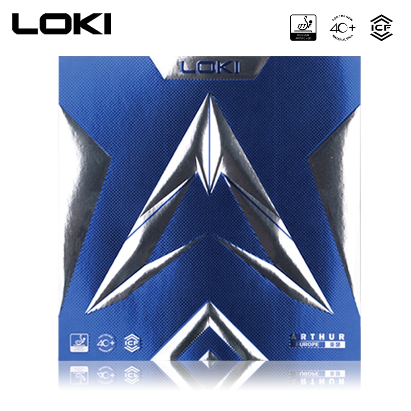 LOKI Arthur EURO-esponja de carbono para tenis de mesa, goma pegajosa para Ping Pong de goma, aprobado por ITTF, Super Redound