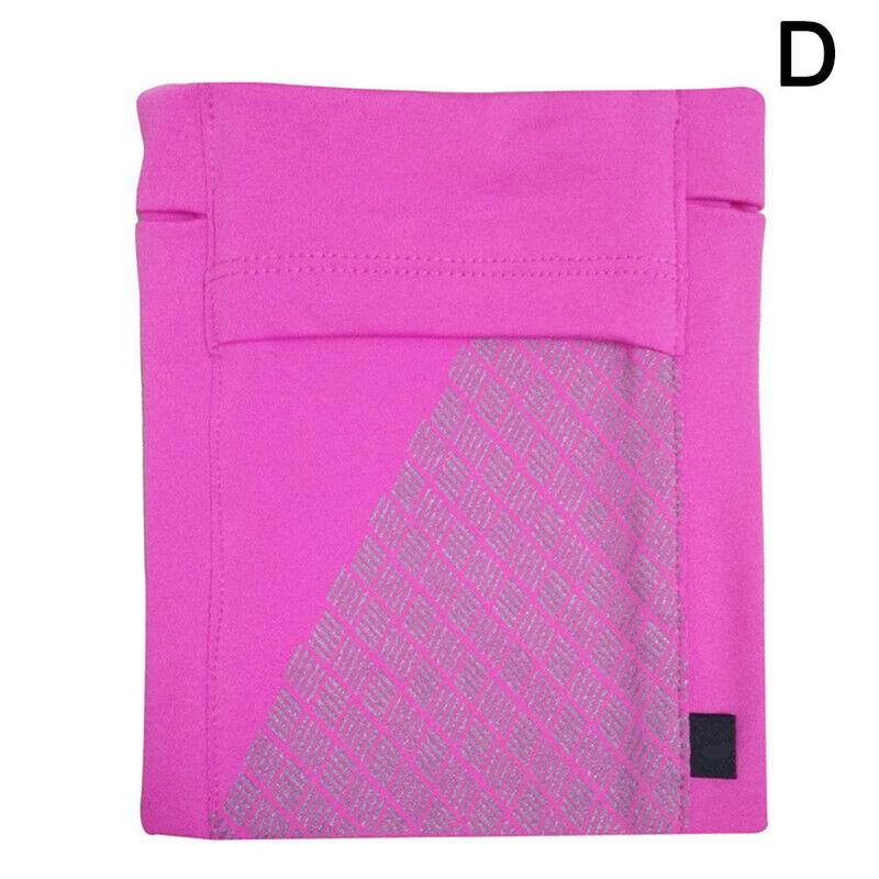 Sports Arm Band Mobile Phone Holder Bag Running Jogging Armband Exercise H5B5: Rose red / L