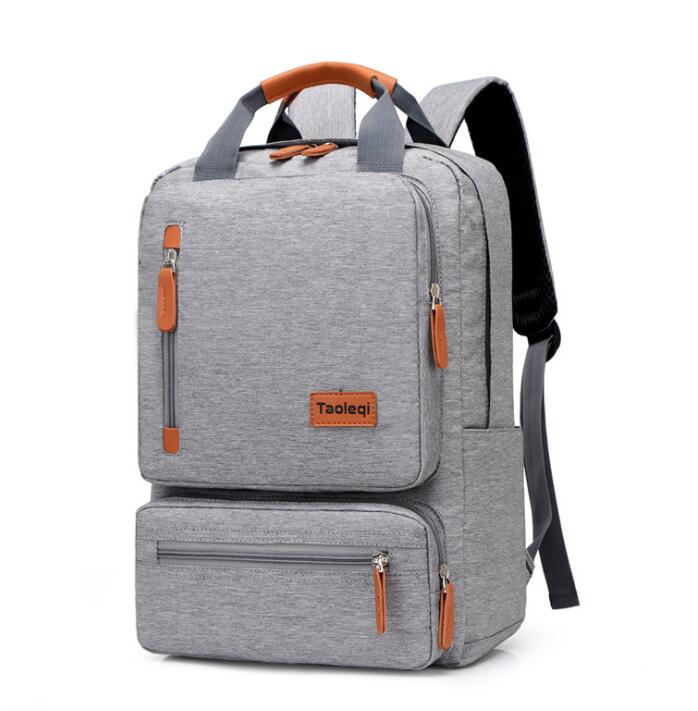 Chuwanglin moda męskie plecaki zwykły męskie plecaki szkolne wielofunkcyjny plecak na laptopa wypoczynek bookbag torby podróżne K72902: Szary