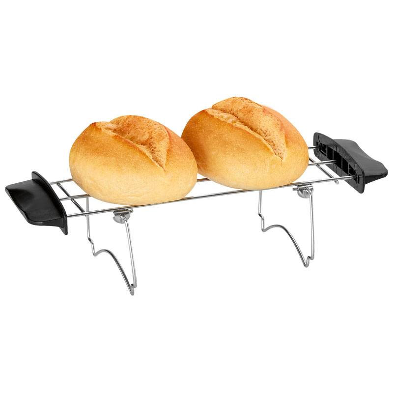 Proficook – grille-pain TA 1082, 2 fentes, 3 fonctions, rouleaux chauffants, 800 W, en acier inoxydable