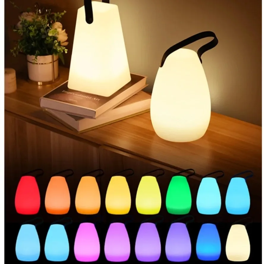 Kleurrijke Draagbare Tuya App Afstandsbediening Rgb Led Outdoor Waterdichte Camping Boek Lamp Sfeer Licht Feest Decoratie Licht Licht