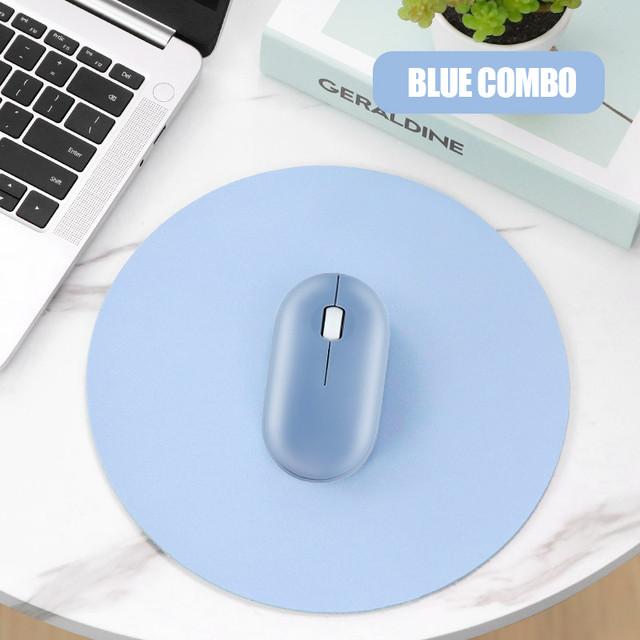 Pebble 2.4G Wireless Mouse Ergonomic Mute Mause Portable Ultra-light Mice for PC Laptop Desktop Notebook Office Use: Blue Suit