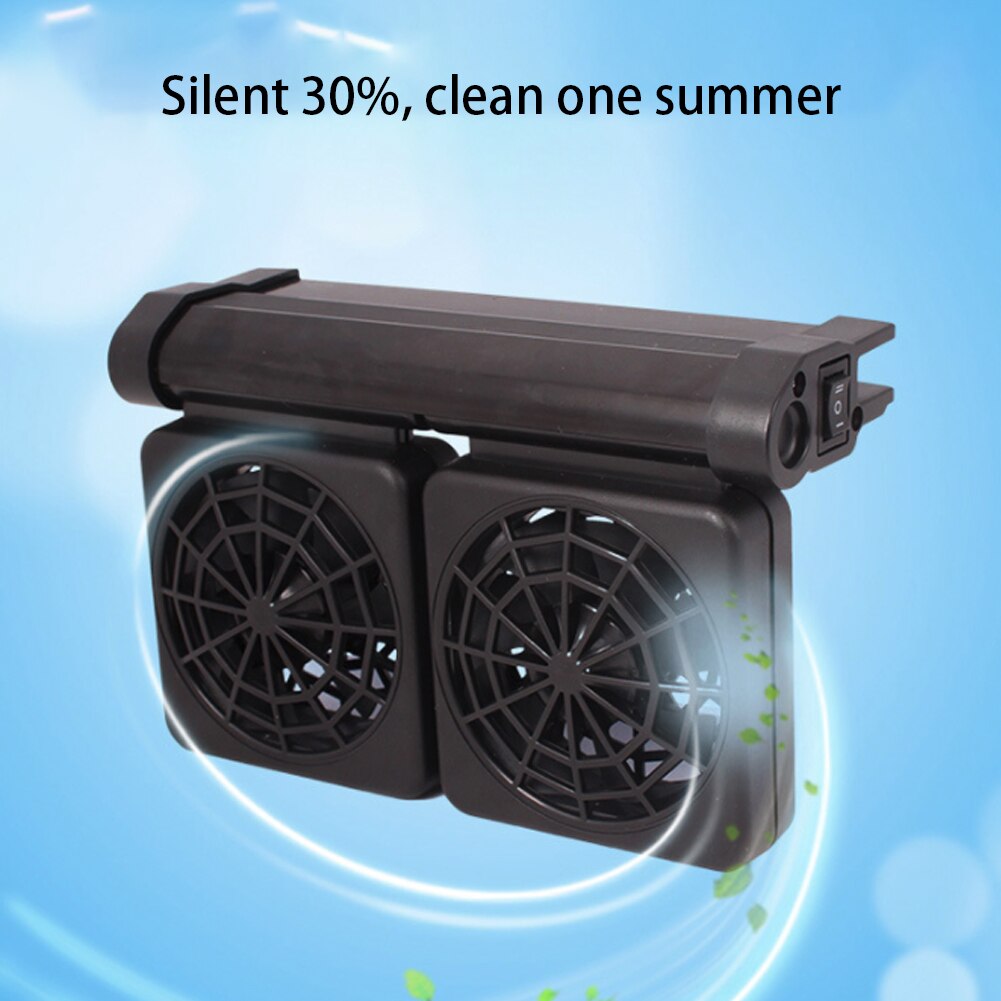 Aquarium Chillers Aquarium Fan Fish Tank Cooling Fan Low Power Consumption 2control Ways Temperature Marine Aquarium Accessories