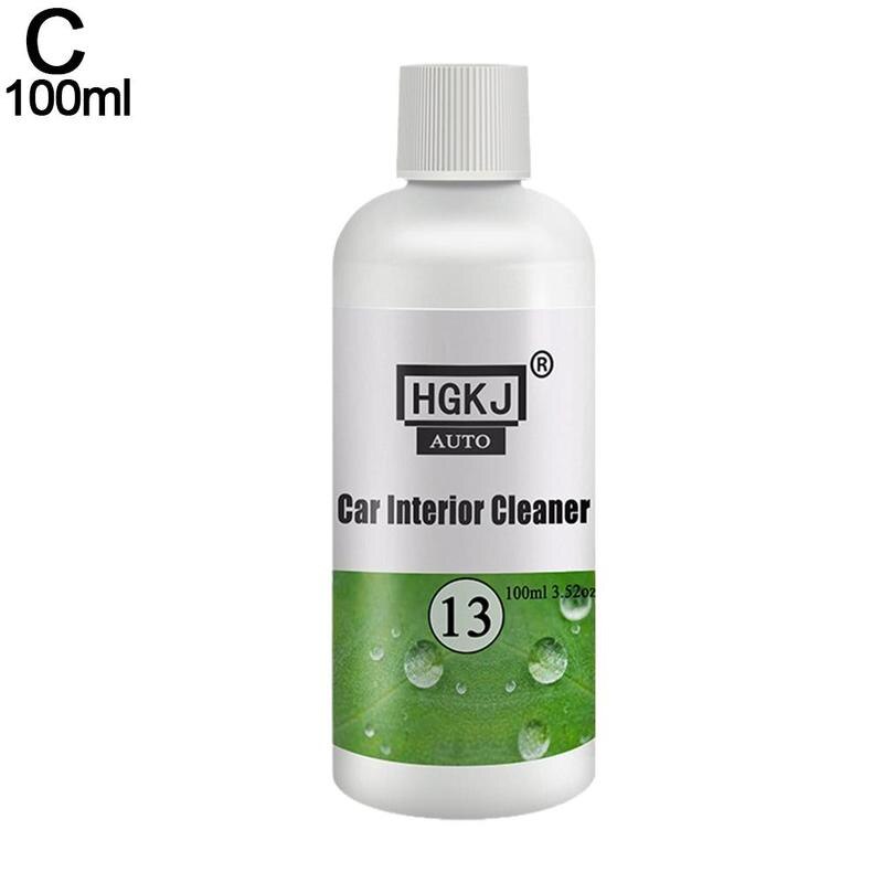 20/50/100ml Car Cleaner Foam Cleaning Concentrate For Leather Fabric Carpet Car Seat/Lights/Glass Dashboard Auto Liquid Cleaning: leather clean 100ML