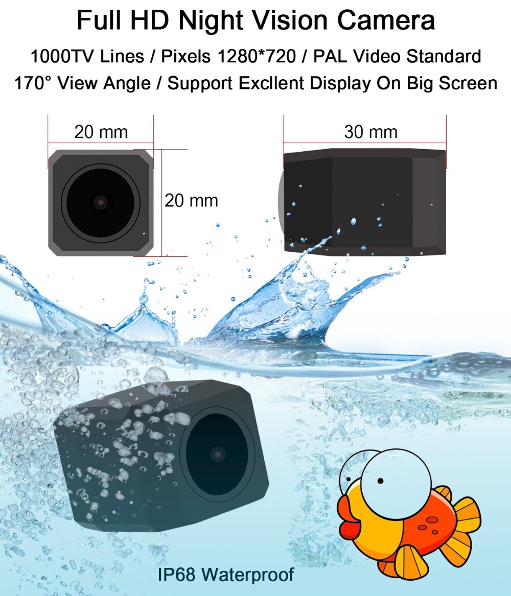 Reverse Camera Full HD 1280*720 Car Parking Rear view Camera for Mitsubishi Lancer EX Pajero io Car Camera