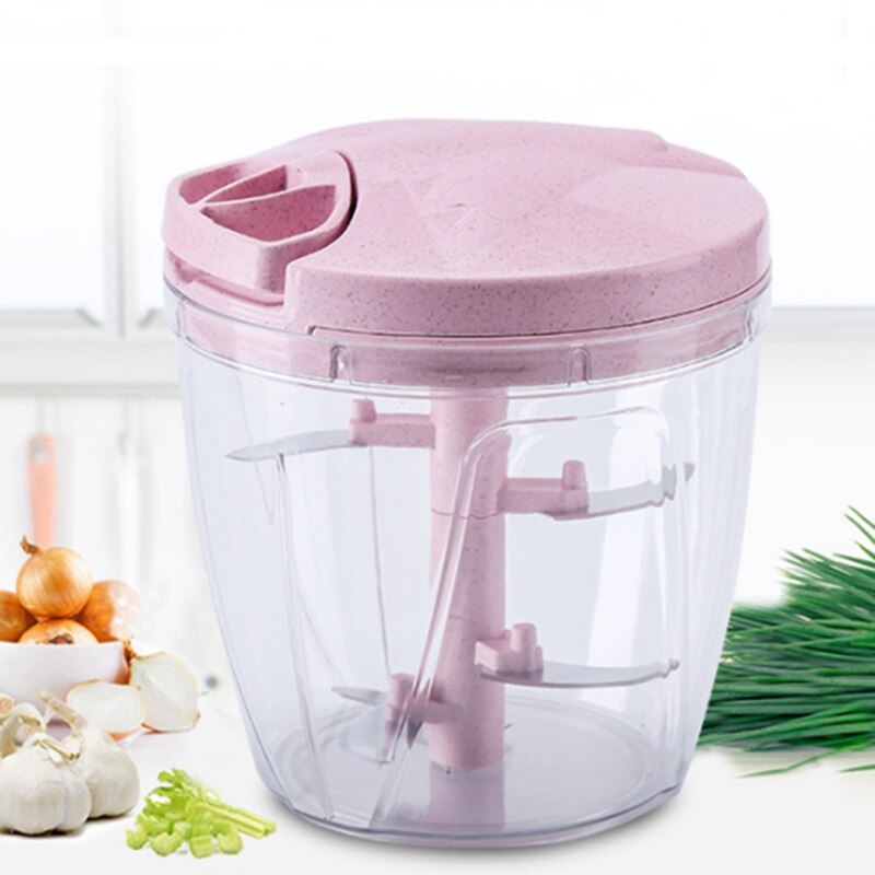 Köksmanuell kökskvarn matlagningsmaskin vegetabilisk chopper äggblandare hushållssaftpressa vitlökspress