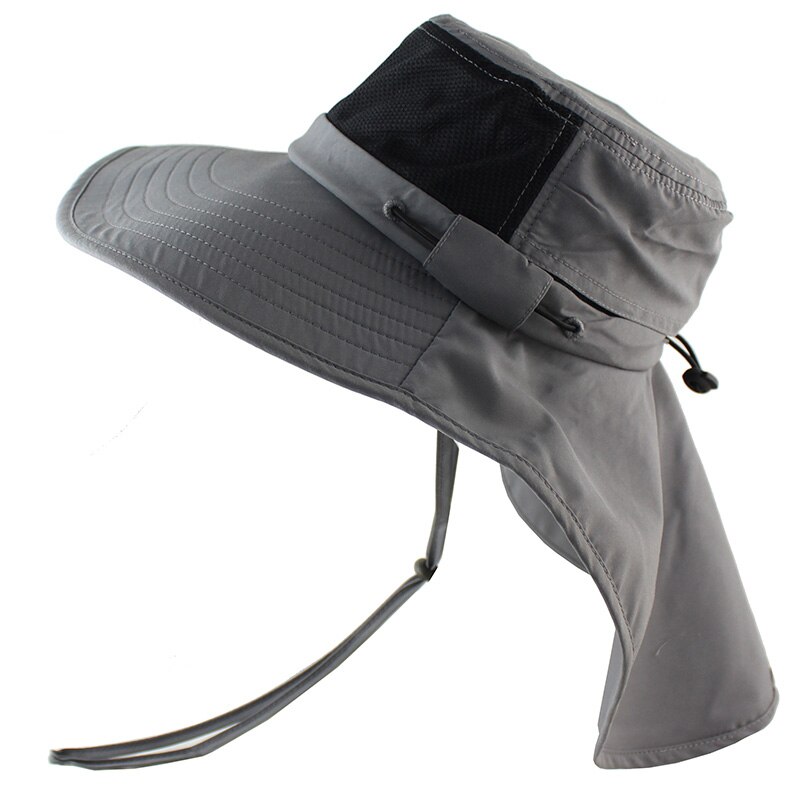 Camoland Herfst Zonnehoed Mannelijke Upf 50 + Wandelen Emmer Hoed Outdoor Lange Brede Rand Vissen Caps Met Nek Flap boonie Hoeden