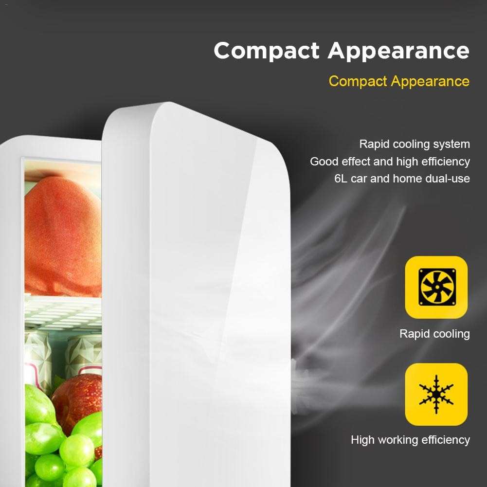 Mini Refrigerator Small 12V Car Refrigerator 220V Single Door Car Home Dual-Use Thermoelectric Mini Fridge Cooler Warmer