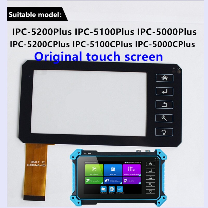 CCTV Tester Touch Screen IPC-5200Plus IPC-5100Plus IPC-5000Plus IPC Tester Screen Repair Original Touch Screen