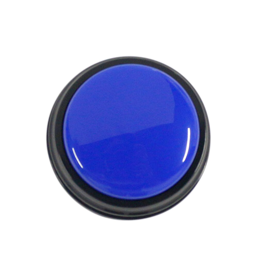 Small Size Easy Carry Voice Recording Sound Button for Kids Interactive Toy Answering Buttons Orange Pink Blue Green: Blue