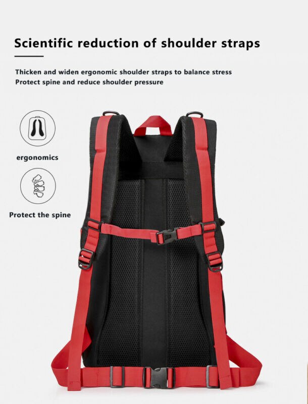 Mænd drenge stor rygsæk stor rygsæk fiskeri sport rejser vandretur skoletaske 40l 60l