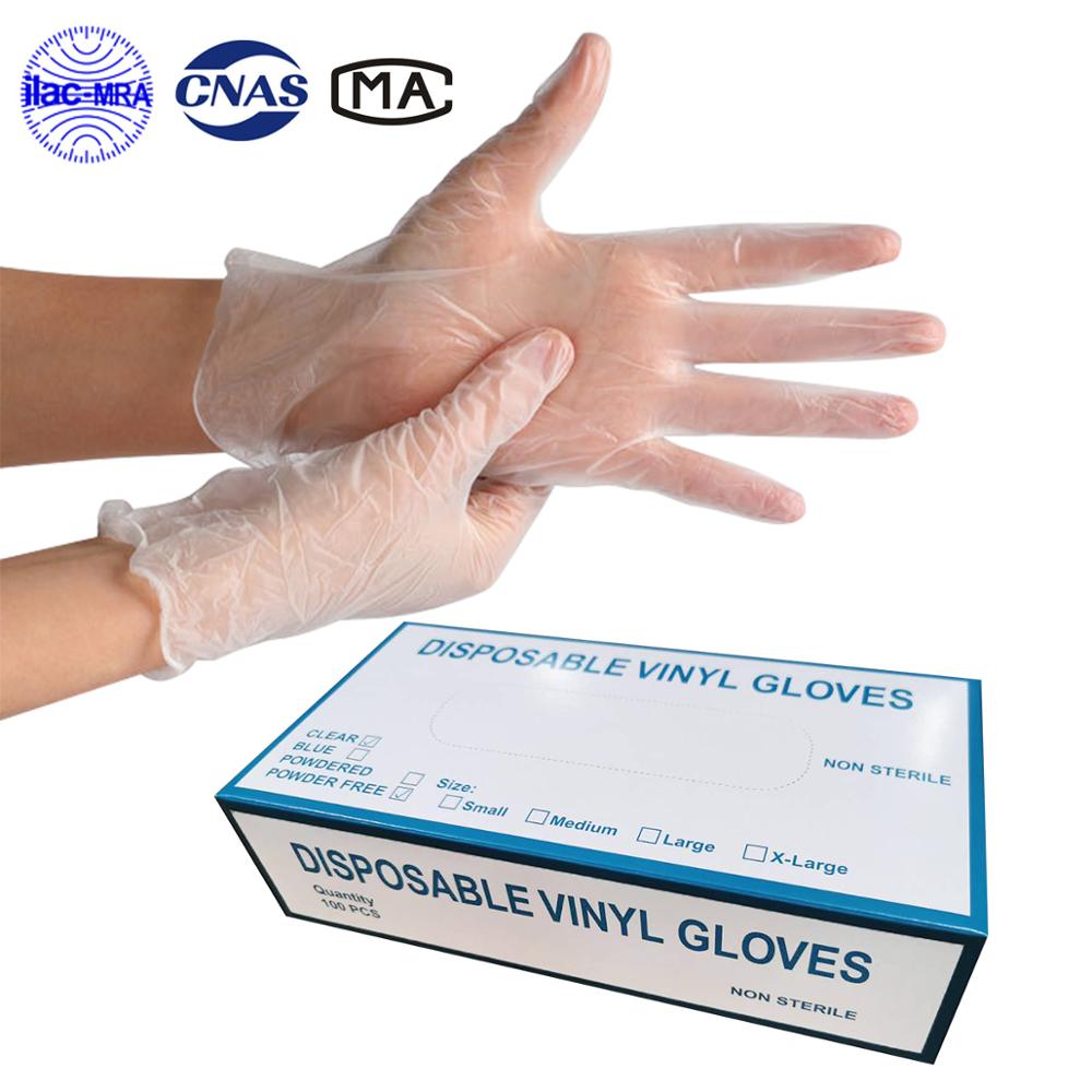 Anti infection Gloves 100pcs/lot Food Grade Waterproof Allergy Free Disposable Work Safety Gloves PVC Glove Mechanic