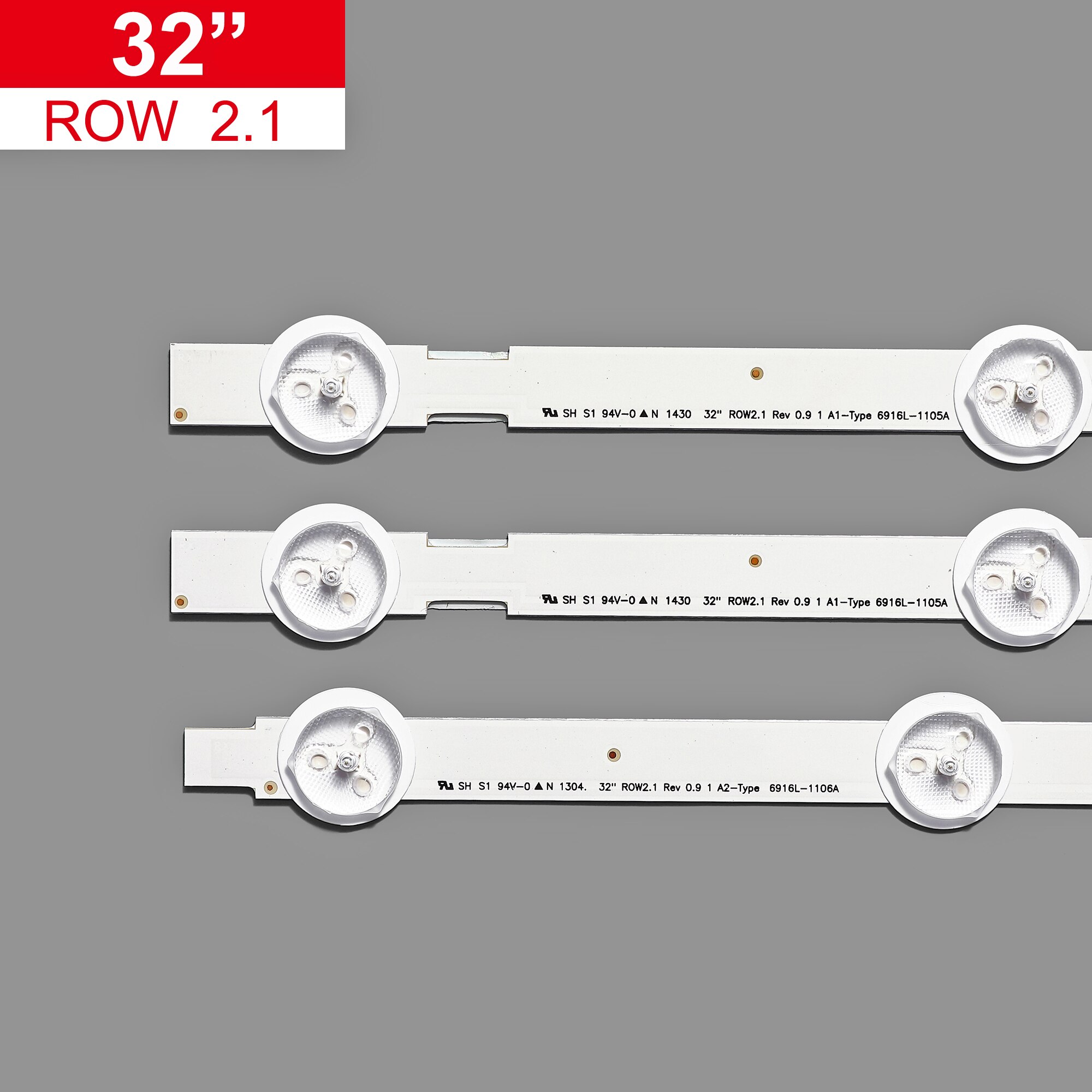Tira de luces LED de iluminación trasera, accesorio para televisor Panasonic TX-L32B6B TX-L32B6E IPS 32 pulgadas Viera TV LED bares 6916L-1295A 6916L-1296A, 630 mm, A1 A2