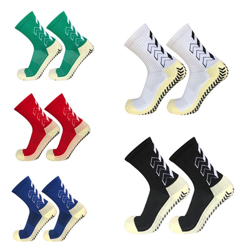 Men Women Arrow Soccer Socks Silicone Non-slip Grip Football Socks