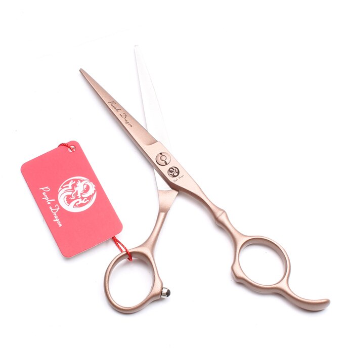 6In. 17.5cm 440C Purple Dragon Rose Gold Hairdressing Scissors Thinning Shears Cutting Scissors Hair Scissors Z9030: Z9030 Jin C 6N