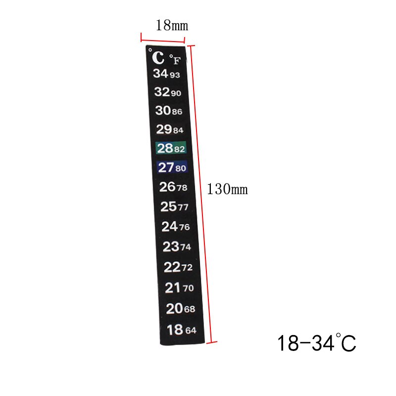 Aquarium Fish Tank Thermometer Reptiles Lizard Turtle Thermometer with Suction Cup Digital Dual Scale