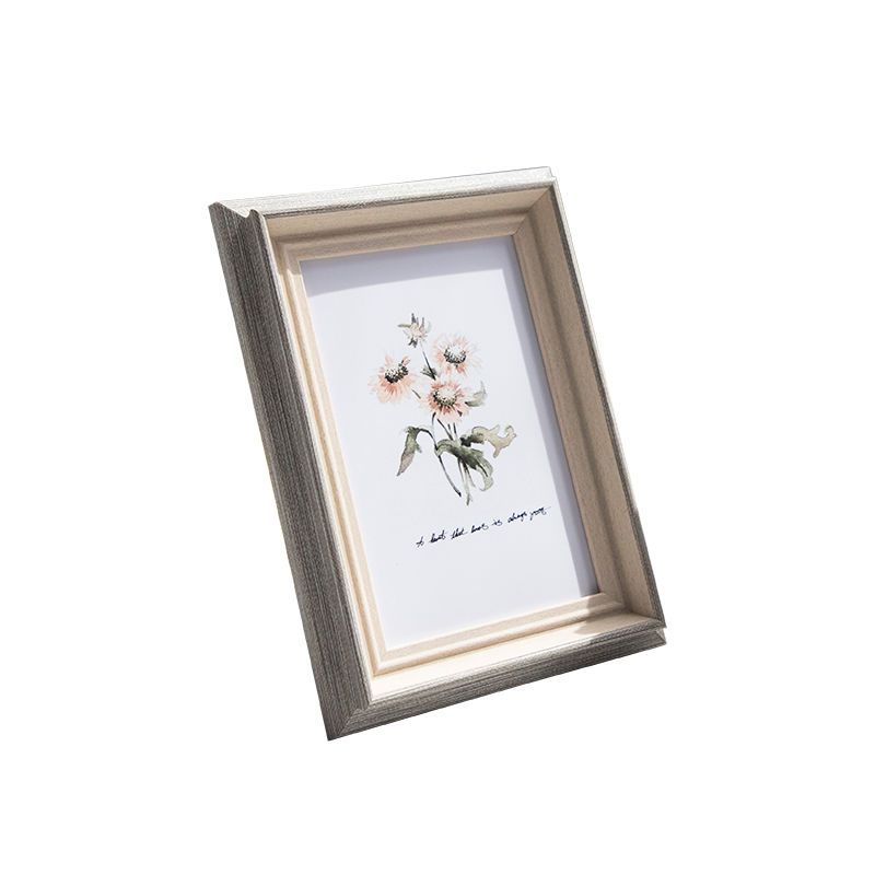 Wood Picture Frame Distressed Photo Frames Antique Wall Hanging Tabletop Display Wedding Farmhouse Home Decor Retro Family