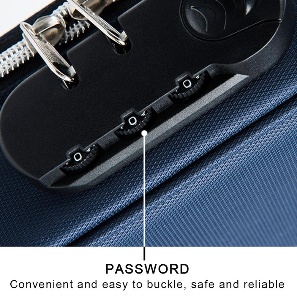 Pencil Case with Password Lock Large Capacity Pencil Case Stationery Storage Handheld Pen Pouch Bag Multiple Compartments Doubl