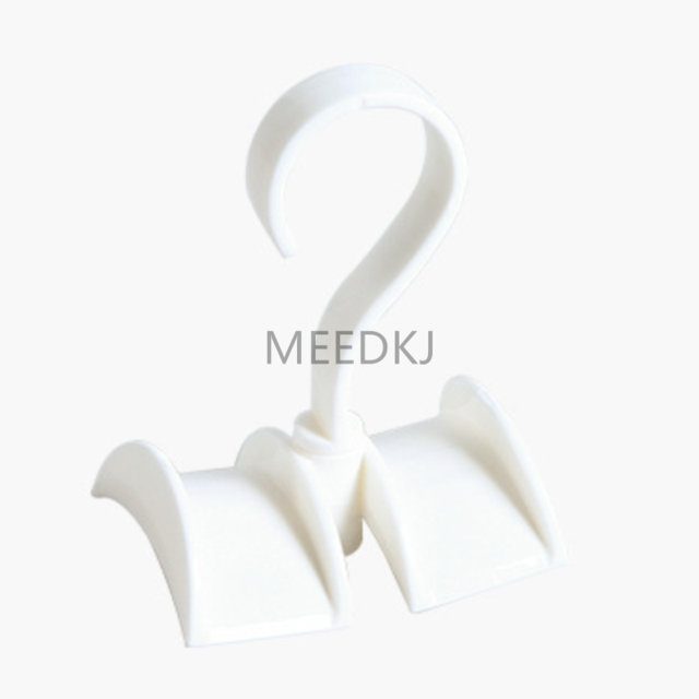 Closet Organizer Hendel Draaibaar Kledingkast Rek Haak Stropdas Rack Handtas Haak Kleding Haak Riem Haak: white